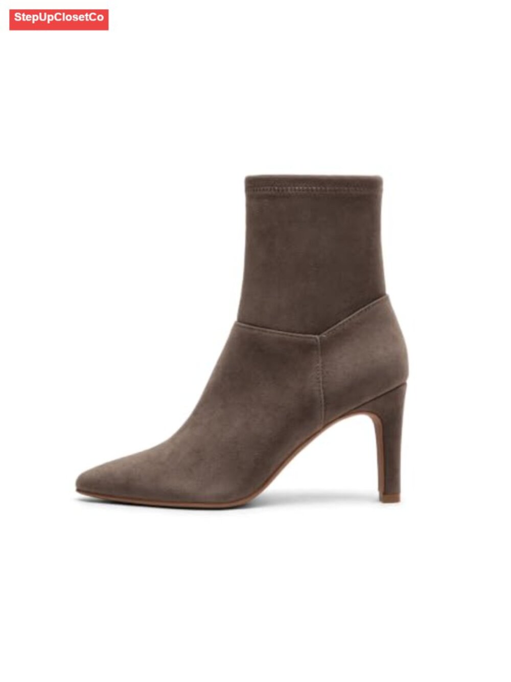 Womens Ankle Boots Chunky High Heel Square Toe Zipper Dress Booties Faux Suede
